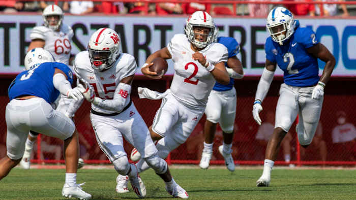 Martinez 71 yard run 2021 Buffalo at Nebraska football